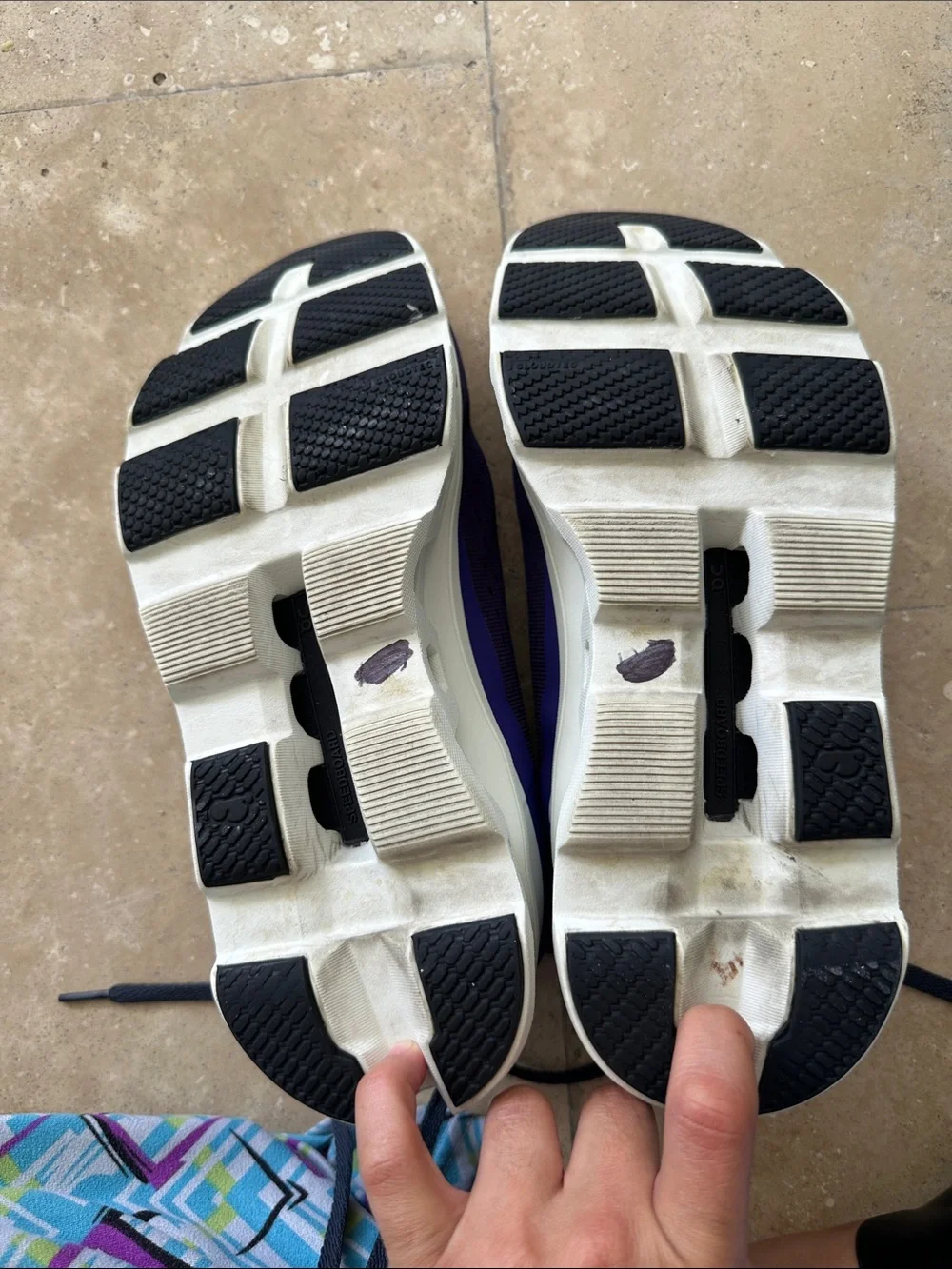 On Running Men's Running Shoes - Purple with Black Accents